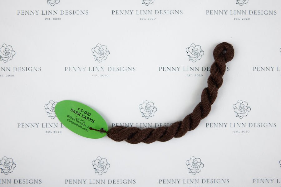Vineyard Silk C-042 DARK EARTH - Penny Linn Designs - Wiltex Threads
