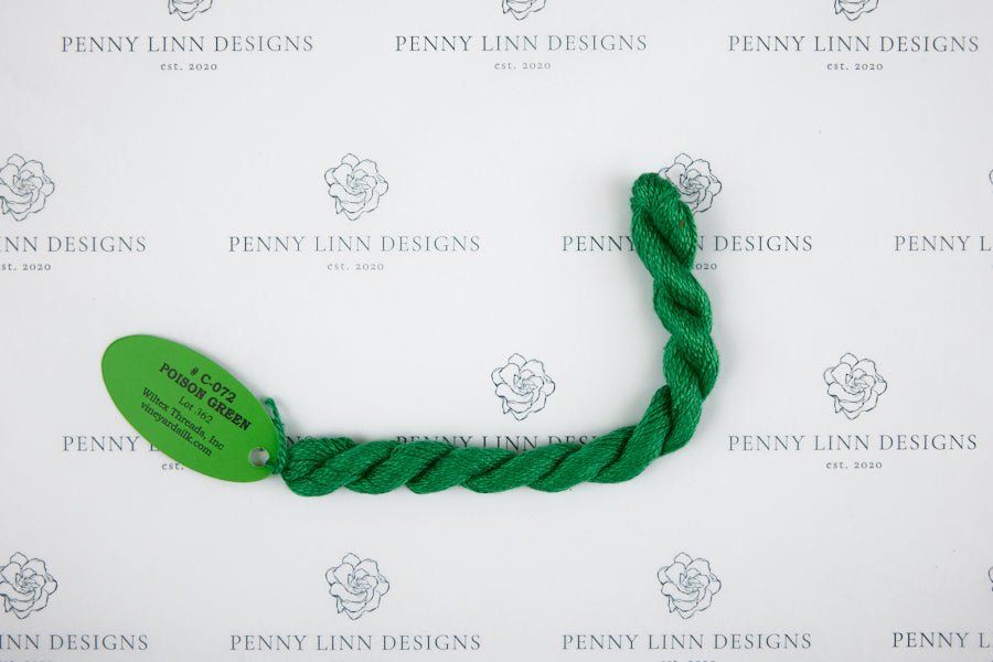 Vineyard Silk C-072 POISON GREEN - Penny Linn Designs - Wiltex Threads