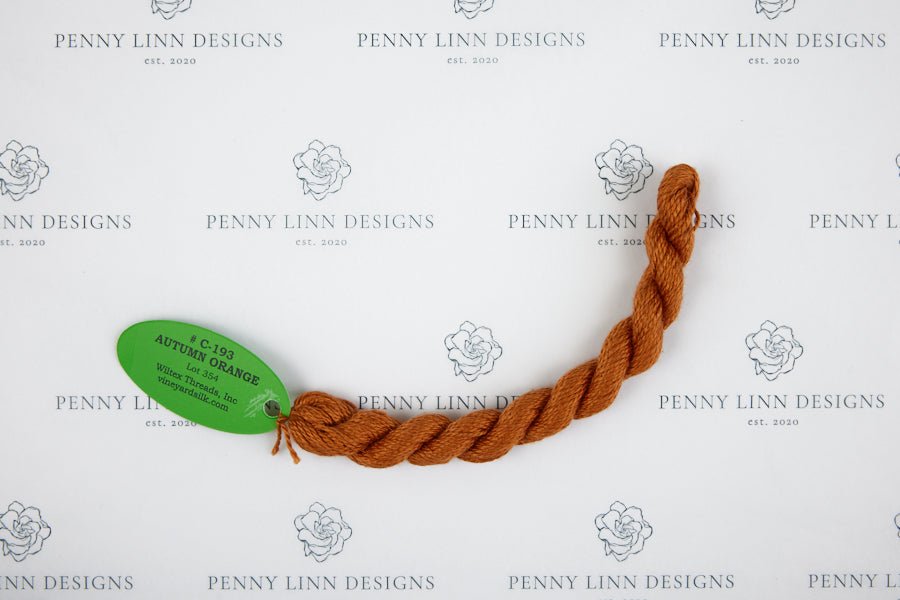 Vineyard Silk C-193 AUTUMN ORANGE - Penny Linn Designs - Wiltex Threads