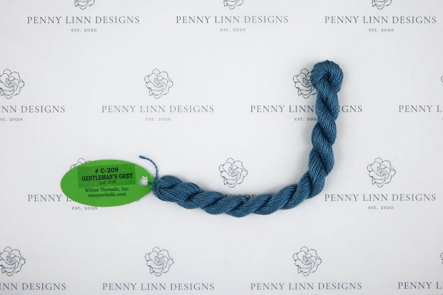 Vineyard Silk C-209 GENTLEMANS GREY - Penny Linn Designs - Wiltex Threads