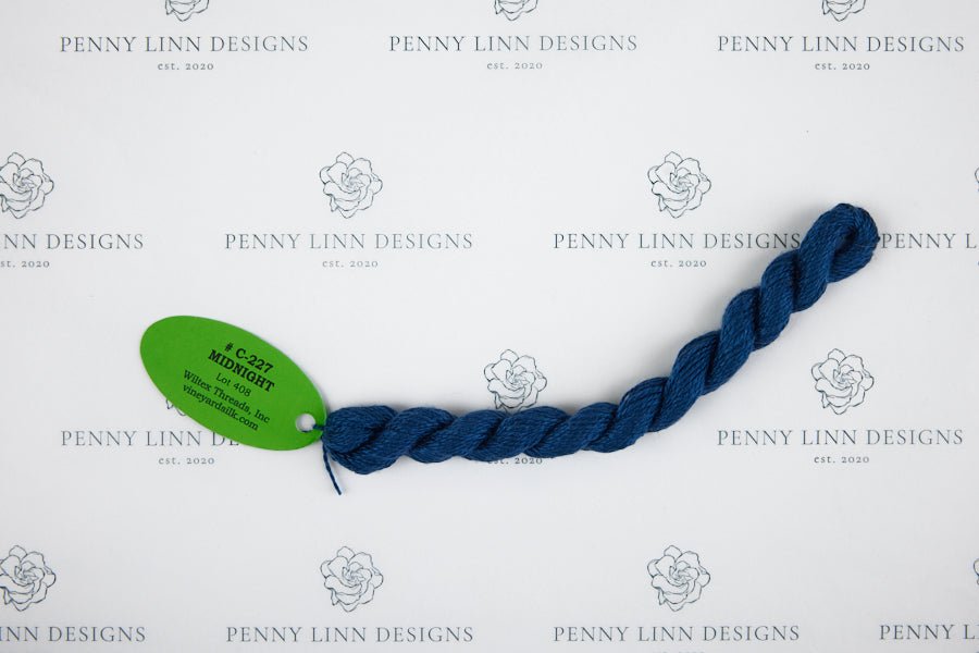 Vineyard Silk C-227 MIDNIGHT - Penny Linn Designs - Wiltex Threads
