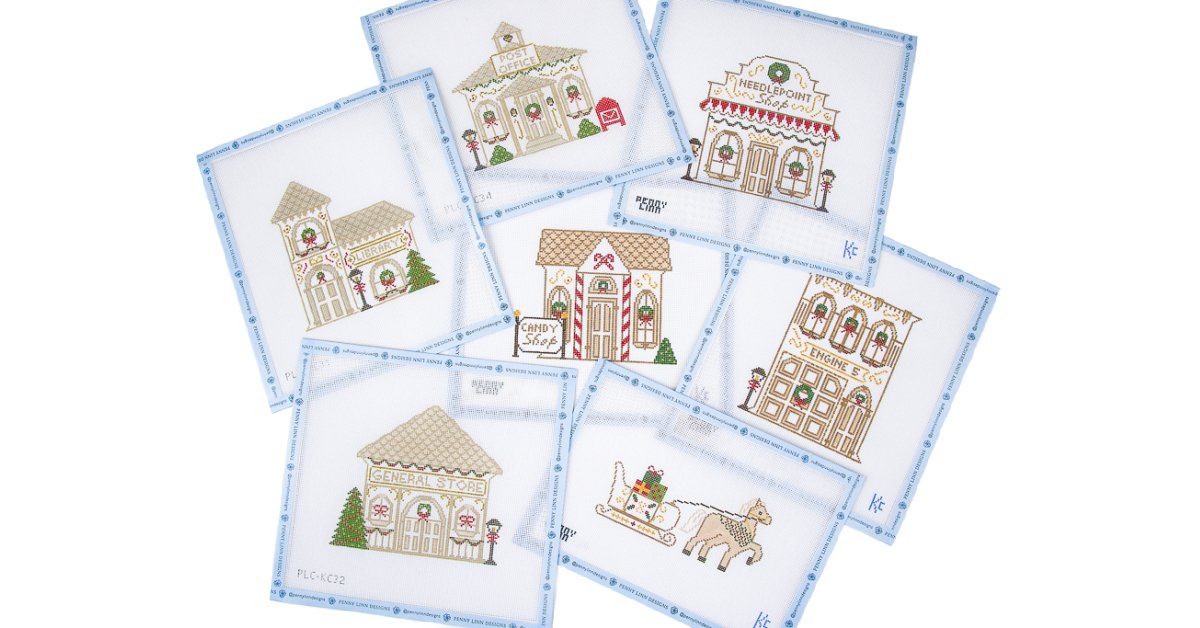 Vintage Winter Village Series: General Store - Penny Linn Designs - Kyra Cotter Designs